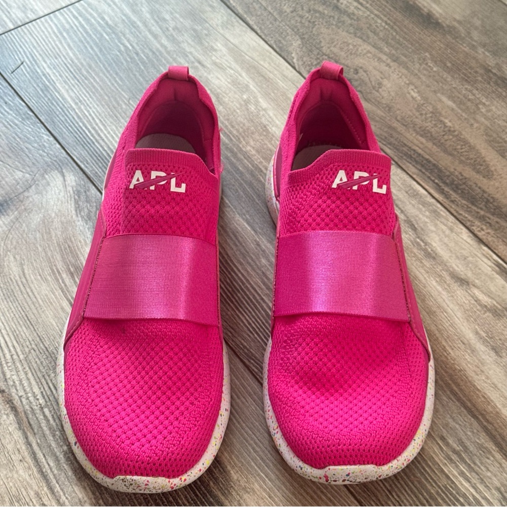 APL Women's Neon Pink Slip-On Sneakers